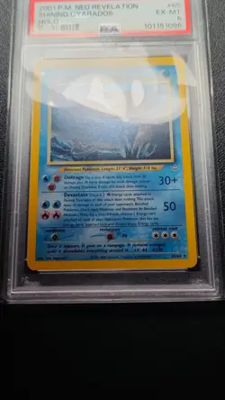 PSA 6 SHINING GYARADOS #65 HOLO 2001 POKEMON NEO REVELATION - Image 5