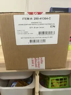Pokemon TCG Crown Zenith BOOSTER BUNDLE CASE Sealed 20 Bundle Case IN HAND - Image 1
