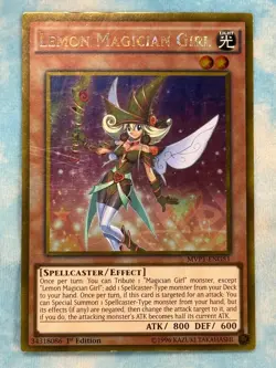 YUGIOH LEMON MAGICIAN GIRL GOLD RARE 1ST NM MVP1-ENG51 - Image 1