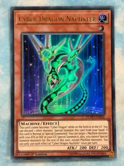 YUGIOH CYBER DRAGON NACHSTER ULTRA RARE 1ST NM DUPO-EN036 - Image 1