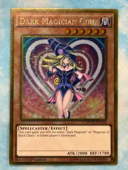 YUGIOH DARK MAGICIAN GIRL GOLD RARE 1ST NM MVP1-ENG56 - Image 1