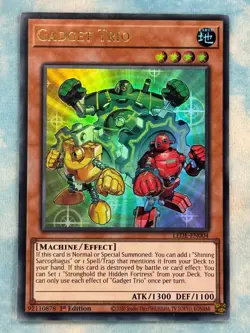 YUGIOH GADGET TRIO ULTRA RARE 1ST NM LEDE-EN004 - Image 1