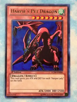 YUGIOH HARPIE'S PET DRAGON ULTRA RARE 1ST NM LCJW-EN086 NA PRINT - Image 1