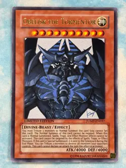 YUGIOH OBELISK THE TORMENTOR ULTRA RARE EXCELLENT JUMP-EN037 - Image 1