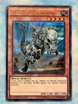 YUGIOH FOSSIL DYNA PACHCEPHALO ULTRA RARE 1ST NM DUSA-EN066 - Image 1