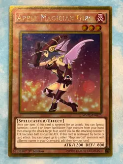 YUGIOH APPLE MAGICIAN GIRL GOLD RARE NM MVP1-ENG15 - Image 1