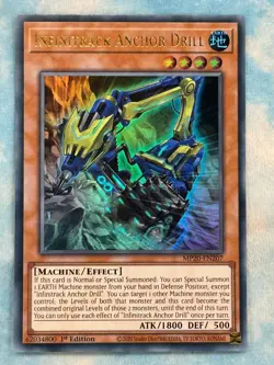 YUGIOH INFINITRACK ANCHOR DRILL ULTRA RARE 1ST NM MP20-EN207 - Image 1