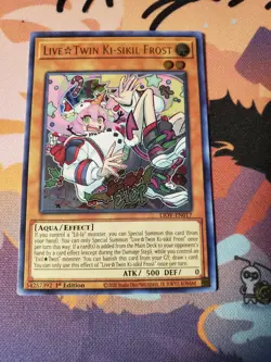 YUGIOH LIVE TWIN KI-SIKIL FROST ULTRA RARE 1ST NM LIOV-EN017 - Image 1