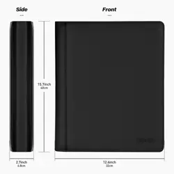 9 Pocket TopLoader Binder, Holds 360 3”x4” Toploader Hard Cases, Sleeves Card... - Image 2