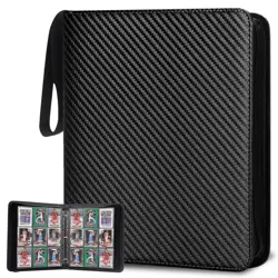 Trading Card Binder 9 Pockets, 720 Pockets Baseball Card Binder with 40 Sleev... - Image 1