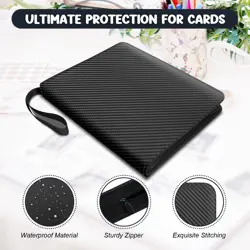 Trading Card Binder 9 Pockets, 720 Pockets Baseball Card Binder with 40 Sleev... - Image 2