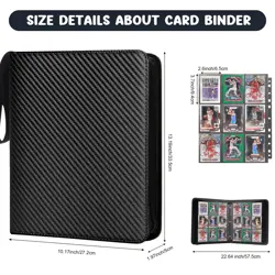 Trading Card Binder 9 Pockets, 720 Pockets Baseball Card Binder with 40 Sleev... - Image 4