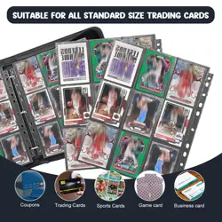 Trading Card Binder 9 Pockets, 720 Pockets Baseball Card Binder with 40 Sleev... - Image 5