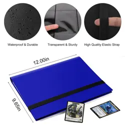 Trading Card Folder Album 9 Pocket Card Album Binder, Card Collectors Album w... - Image 2