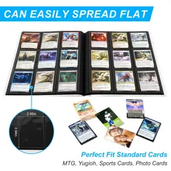Trading Card Folder Album 9 Pocket Card Album Binder, Card Collectors Album w... - Image 4