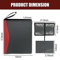 1000+ Pockets Card Binder,16 Pockets Trading Card Binder Ringless Side Loadin... - Image 2
