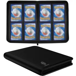 Trading Card Binder with Sleeves, Premium 4 Pocket Ringless Card Binder 160 S... - Image 1