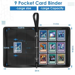 360 Pockets Toploaders Card Binder, 9 Pocket Holds 360 Toploaders Trading Car... - Image 2