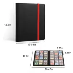 540 Pockets Card Binder Holder, 9-Pocket Trading Card Binder 30 Sheets Fits f... - Image 4