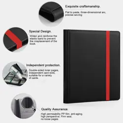 540 Pockets Card Binder Holder, 9-Pocket Trading Card Binder 30 Sheets Fits f... - Image 5