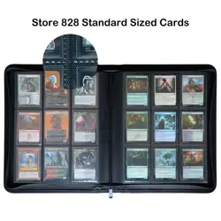 9 Pocket 800+ Pockets Trading Card Binder, Fit 828 Cards - Large Ringless Sid... - Image 2