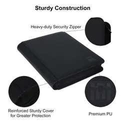 9 Pocket 800+ Pockets Trading Card Binder, Fit 828 Cards - Large Ringless Sid... - Image 5