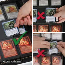 Trading Card Binder Album - 12 Pocket TCG Binder for 624 Cards - Side Loading... - Image 4