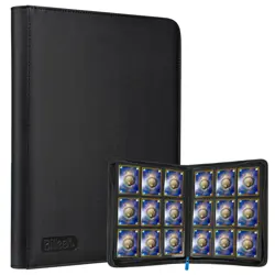 Premium Zipper Trading Card Binder Compatible with Sport Card, 9 Pocket 540 S... - Image 1