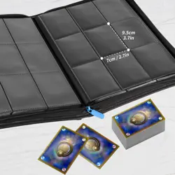 Premium Zipper Trading Card Binder Compatible with Sport Card, 9 Pocket 540 S... - Image 4