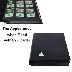 9 Pocket Trading Card Album Binder, Holds 828 Cards Side Loading Pocket Album... - Image 3