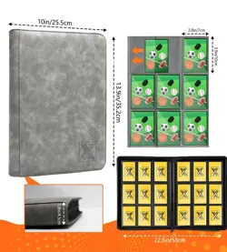 Trading Card Binder, Side Loading 9 Pocket Cards Holder Album up to 540 Cards... - Image 3