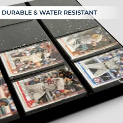 Trading Card Binder, 2” Durable D-Ring View, Black, with 20 Pack, 9 Pocket Cl... - Image 5