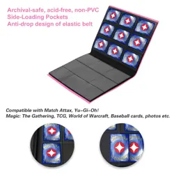 Card Binder 9 Pocket, 360 Pockets Trading Card Album Folder for Standard Card... - Image 5