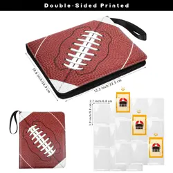 900 Pockets Football Card Binder for Trading Cards Holder with Sleeves Album ... - Image 2
