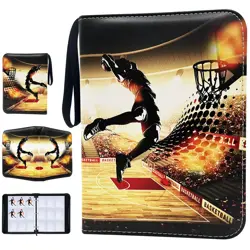 900 Cards Basketball Card Binder, 9-Pocket Card Collections Trading Card Bind... - Image 1
