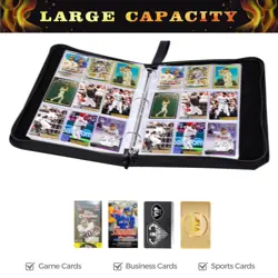 900 Cards Basketball Card Binder, 9-Pocket Card Collections Trading Card Bind... - Image 5