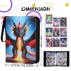 Trading Card Storage Album - 900 Pocket Card Binder with 50 Durable 9-Pocket ... - Image 2