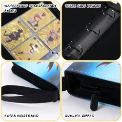 Trading Card Storage Album - 900 Pocket Card Binder with 50 Durable 9-Pocket ... - Image 4