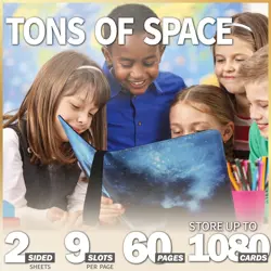 1080 Pockets Card Binder 9 Pocket, Trading Card Binder with 60 Page Removable... - Image 3