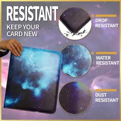 1080 Pockets Card Binder 9 Pocket, Trading Card Binder with 60 Page Removable... - Image 4