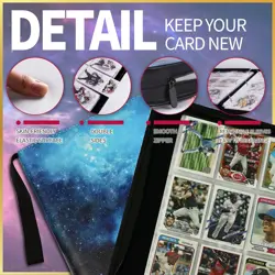 1080 Pockets Card Binder 9 Pocket, Trading Card Binder with 60 Page Removable... - Image 5