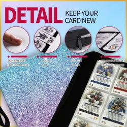1080 Pockets Card Binder 9 Pocket, Trading Card Binder with 60 Page Removable... - Image 5