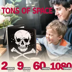 1080 Pockets Card Binder 9 Pocket, Trading Card Binder with 60 Page Removable... - Image 2