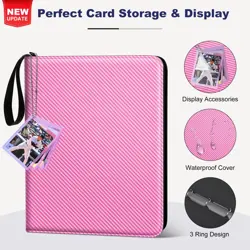 Trading Card Binder, 9 Pocket Card Binder with Card Display Design, 720 Doubl... - Image 2