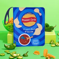 Trading Card Binder Album, 900 Pockets, 50 Removable Sleeves, 3-Ring Zipper, ... - Image 3