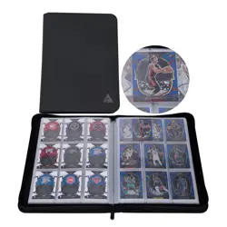 Card Binder for 35PT Sports Cards, 9 Pocket Fit 360 Cards, Ringless Trading C... - Image 1