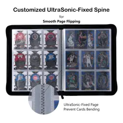 Card Binder for 35PT Sports Cards, 9 Pocket Fit 360 Cards, Ringless Trading C... - Image 4