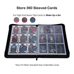 Card Binder for 35PT Sports Cards, 9 Pocket Fit 360 Cards, Ringless Trading C... - Image 5