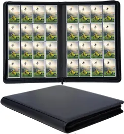 1000+ Pockets Trading Card Binder, 16 Pocket Ringless Side Loading Card Holde... - Image 1