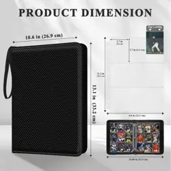 Trading Card Binder 9 Pocket, Toploader Binder with 900-Capacity Double-Sided... - Image 2